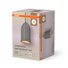 Lampa LED OSRAM Decor Concrete Sim Pendant E27 Dark Grey