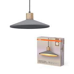 OSRAM Decor Concrete Wood Wisząca 320mm E27 ciemnoszary