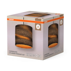 OSRAM Decor Cardboard Cylinder Wisząca E 27 brązowy