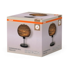 OSRAM Decor Cardboard Ball  Lampa stołowa E27 brązowa