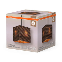 OSRAM Decor Cardboard Square Wisząca E27  brązowy