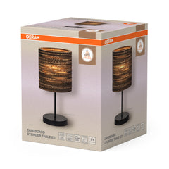 OSRAM Decor Cardboard  Cylinder Lampa stołowa E27 brązowa