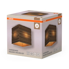 OSRAM Decor Cardboard Square Plafon E27 brązowy