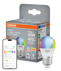 Lampa LED OSRAM SMART+ MATTER RGB Classic P40 4.9W E27 1szt
