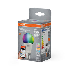 Żarówka LED OSRAM SMART+ MATTER RGB A60 9W B22D Single Pack