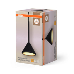 OSRAM Decor Fuji Wisząca 1XE27 5 W 930 czarny