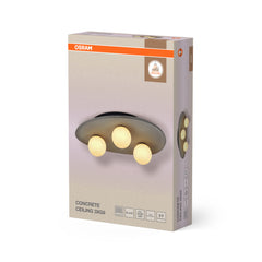 OSRAM Decor Concrete Nest Plafon 3 xG9 szary