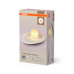 OSRAM Decor Plaster Nest Lampa stołowa G9 biała