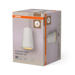OSRAM Decor Plaster Cup Wisząca E27 biały