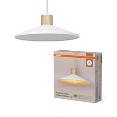 OSRAM Decor Plisse Plafon E27 ciemnoszary
