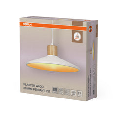 OSRAM Decor Plisse Plafon E27 ciemnoszary
