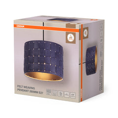 OSRAM Decor Felt Weaving Wisząca 280mm E 27 ciemnoszary