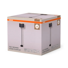 OSRAM Decor Felt Weaving Cans  Lampa stojąca E27 ciemnoszara