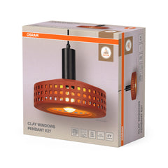 OSRAM Decor Clay Windows Wisząca E27 brązowy
