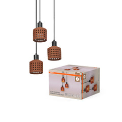 OSRAM Decor Clay Windows Wisząca PL E27 brązowy