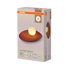 OSRAM Decor Clay Nest Lampa stołowa G9 brązowa