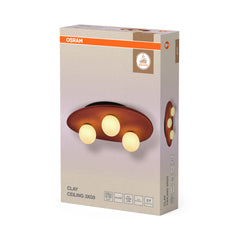 OSRAM Decor Clay Nest Plafon 3 xG9 brązowy