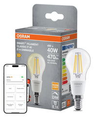 Żarówka LED OSRAM SMART+ MATTER Fil DIM Classic P40 4W 827 E14