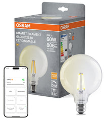 Żarówka LED OSRAM SMART+ MATTER Fil DIM Classic Globe 6W 827 E27