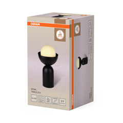 OSRAM Decor Bowl Lampa stołowa E14 czarna