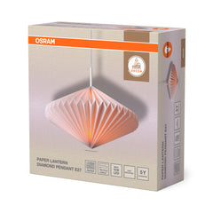 OSRAM Decor Paper Lantern Diamond Wisząca E27 biały