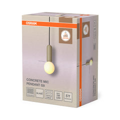 OSRAM Decor Concrete Mic Wisząca 1xG9 beżowy