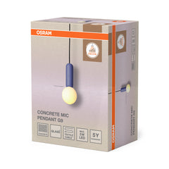 OSRAM Decor Concrete Mic Wisząca 1xG9 niebieski