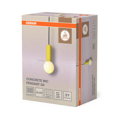 OSRAM Decor Concrete Mic Wisząca 1xG9 żółty
