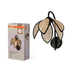 OSRAM Decor Rattan Lotus Kinkiet E27 brązowy