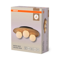 OSRAM Decor Wood Nest Plafon 1xG9 brązowy