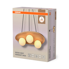 OSRAM Decor Wood Nest Wisząca 1xG9 brązowy