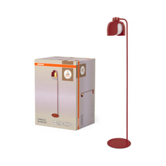 OSRAM Decor Corolle Lampa stojąca E27 czerwona