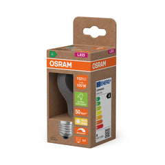Lampa LED OSRAMA 100 efficiency class A  7.2W 827 Clear E27