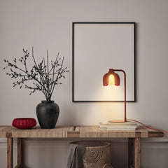 OSRAM Decor Corolle Lampa stołowa G9 czerwona