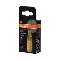 Żarówka LED OSRAM Vintage 1906 T26 36 Spiral Fil DIM 4.8W 822 Gold E14