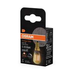 Żarówka LED OSRAM Vintage 1906 T26 25 Fil DIM 2.8W 822 Gold E14