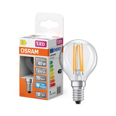 Żarówka LED OSRAM Star Classic P 40 Fil 3.4W 865 Clear E14