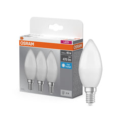 Plafon LED OSRAM CLASSIC B 40W LED BULB 4.9W 865 mat E14 3szt