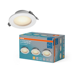 Plafon LED OSRAM LED Downlight Set IP44 Dim Slim 97mm 4.5W Metal 830 biały