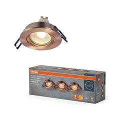 Lampa punktowa LED OSRAM  GU10 Dim Adjustable Click 6W 827 Red Brass