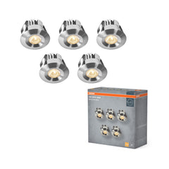 Lampa punktowa LED OSRAMMini Spot Set 6W 830 120° Satin Nickel