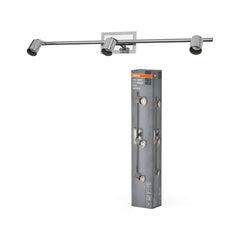 Lampa punktowa LED OSRAMSpot Cylinder Duo 3xGU10 Brushed Nickel