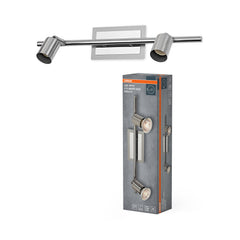 Lampa punktowa LED OSRAMSpot Cylinder Duo 2xGU10 Brushed Nickel