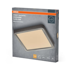Plafon LED OSRAM Orbis Quickfix 245x245mm 20W Click Dim 830 Silver