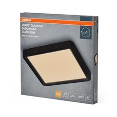Plafon LED OSRAM Orbis Quickfix 245x245mm 20W Click Dim 830 czarny