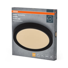 Plafon LED OSRAM Orbis Quickfix 245mm 20W Click Dim 830 czarny