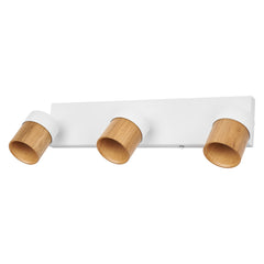 Lampa punktowa LED OSRAMSpot Half Wood Line 3xGU10 biały