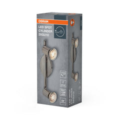 Lampa punktowa LED OSRAMSpot Cylinder 2xGU10 Brushed Nickel