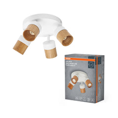 Lampa punktowa LED OSRAMSpot Half Wood Line Plate 4xGU10 biały