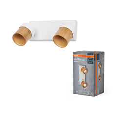 Lampa punktowa LED OSRAMSpot Half Wood Line 2xGU10 biały